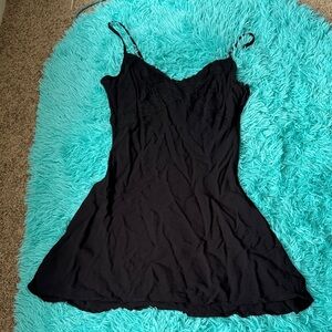 Black Lace Slip Dress